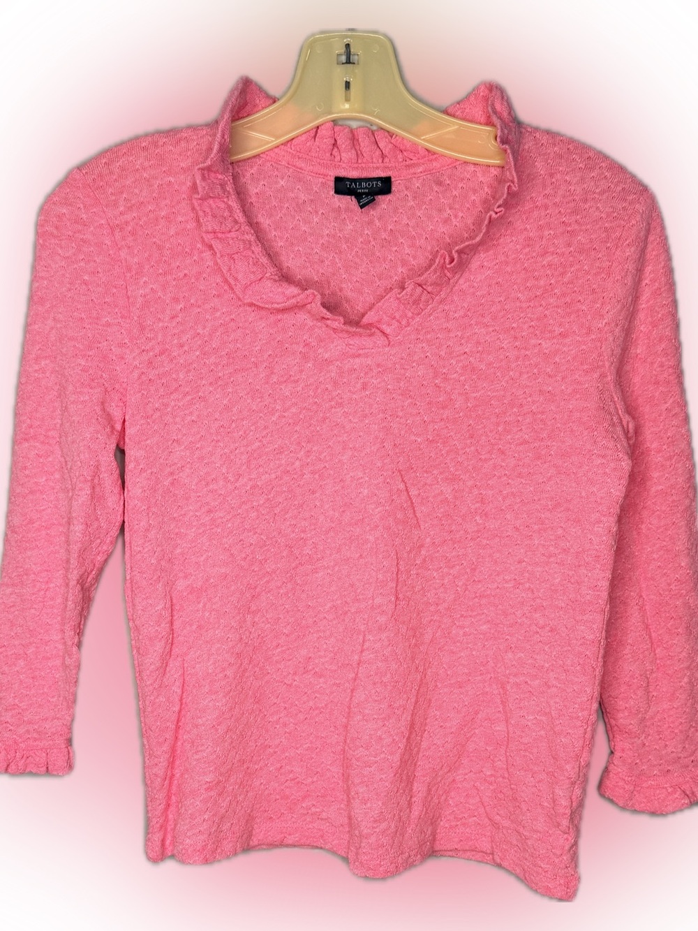 Talbot's Petite Pink Top